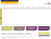 Tablet Screenshot of hutt-chamber.org.nz